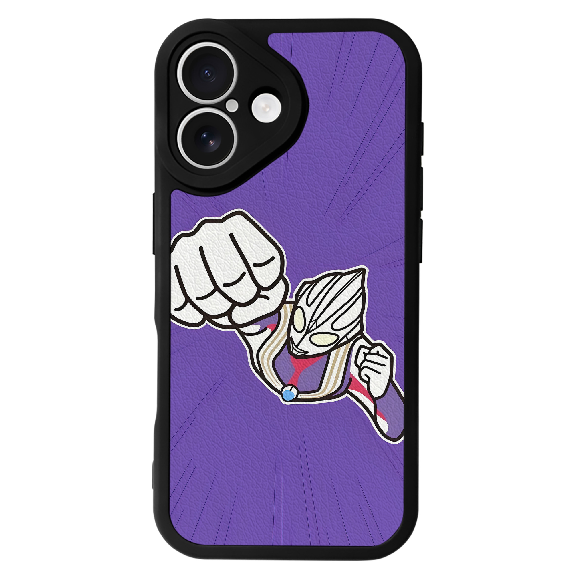 （画像用） ウルトラマン Ultraman 【iPhone 16シリーズ対応】シリコンスマホケース（レザー調） 材質：シリコン